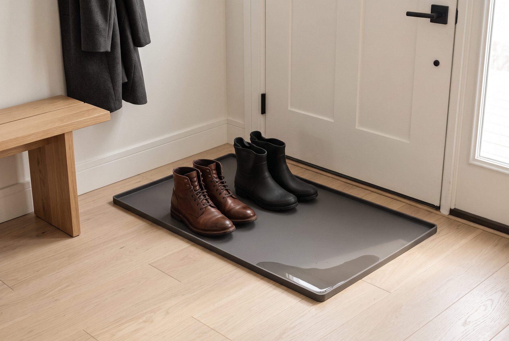 The boot tray that looks like it belongs in the house.